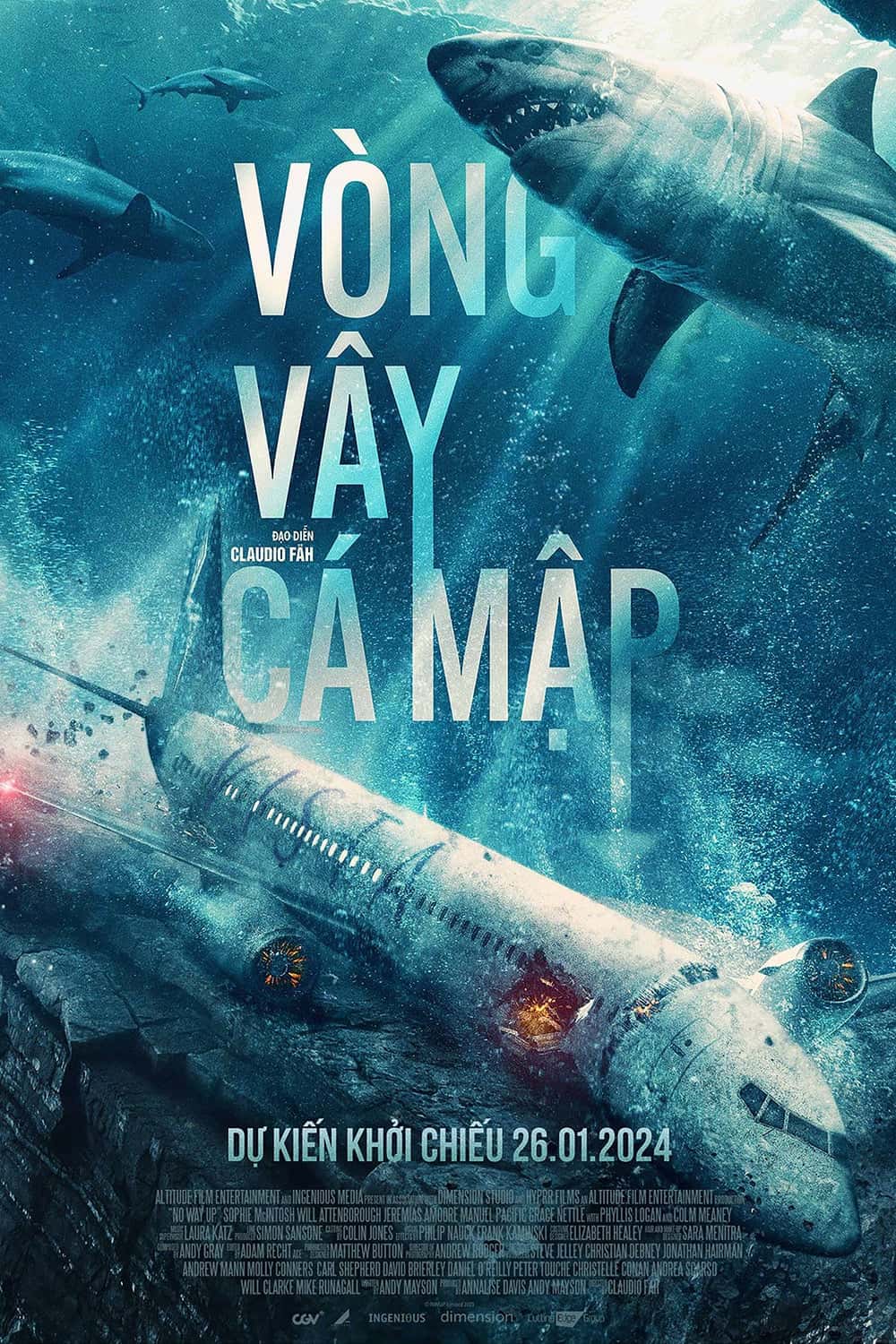 Xem phim Vòng Vây Cá Mập - No Way Up (2024)